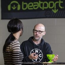 Moby interviewed in the Beatport press area
