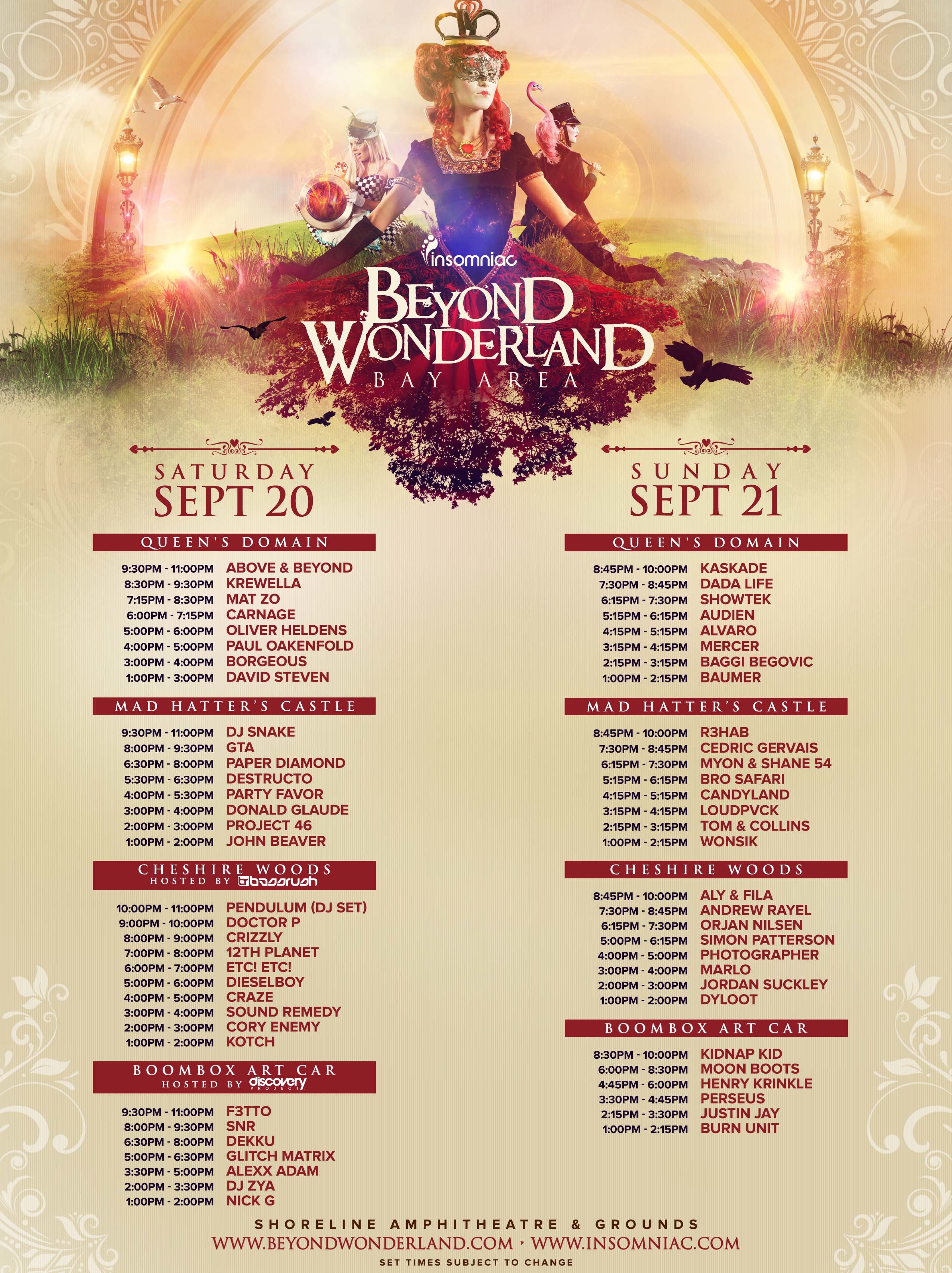 Beyond Wonderland 2014 состоялось на Bay Area (США) 20-21 сентября 