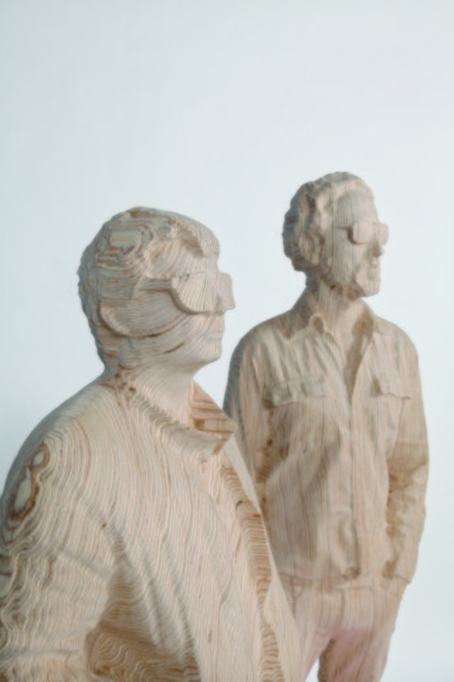 Daft Punk Unmasked In Intricate Wooden Sculptures