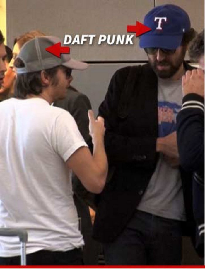 Daft Punk without helmet