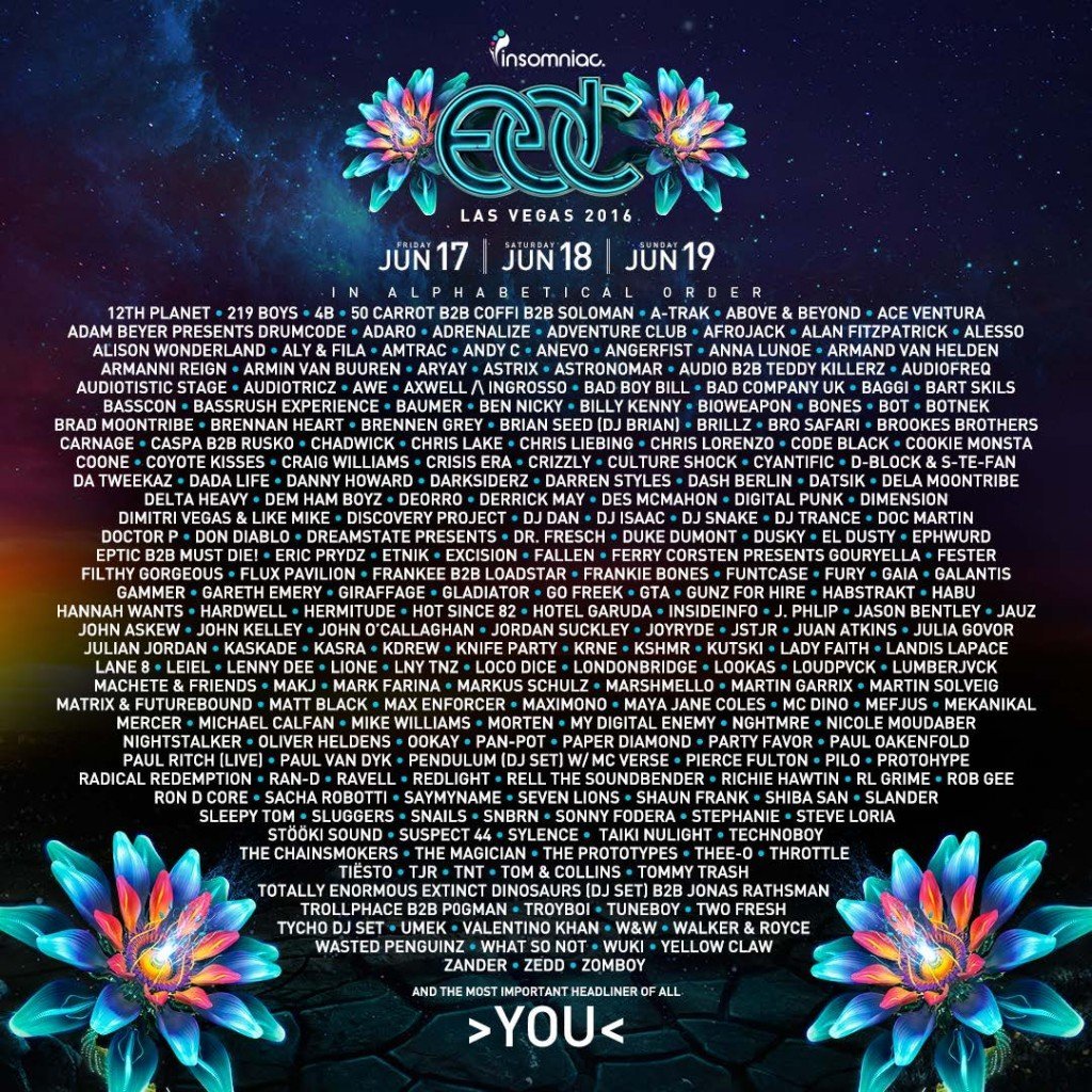 The Complete EDC Las Vegas 2016 Lineup