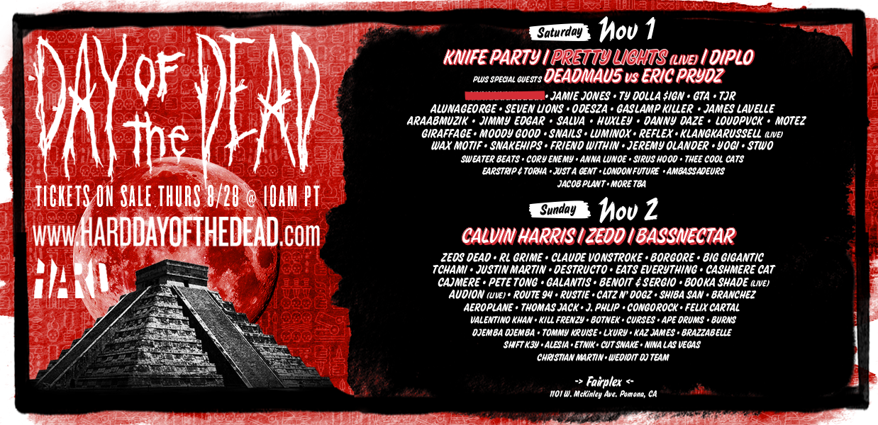 HARD Day Of The Dead 2014 line-up