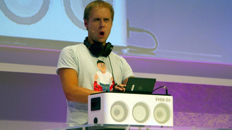 The M1X-DJ Sound System is endorsed by Armin van Buuren