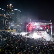 The Beatport Stage at night